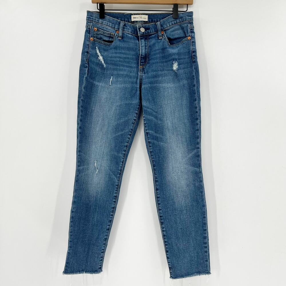 Gap Women's Blue Mid Rise True Skinny Denim Jeans Size‎ 28R